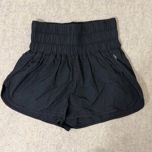 Free People Movement Black Running Shorts High Waist Athletic Medium